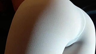 Big Ass Milf Struts in White Pantyhose?