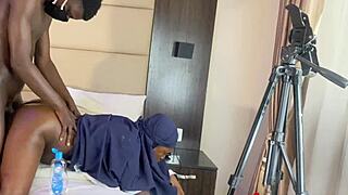 Muslim Girl Enjoys Wild Session with Her Young 18+ Boy Toy