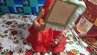 Indian village housewife gets wild with stepbrother in bedroom action. Double fun awaits!