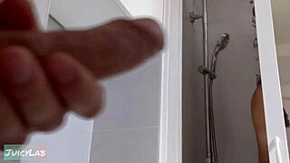Caught Jerking While She Showers! Lick And Fuck Her Pussy!