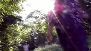 Hairy Mature Flashing Pants at Public Park!