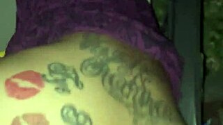 Lightskin ebony step-sister waits outside for boyfriend