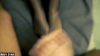 Ebony Girl Gets Cum On Nylon Feet After Footjob!