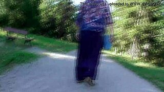 Hairy Mature Flashing Pants at Public Park!