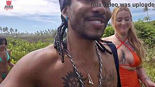 Nudist Beach Adventure Turns Into Wild Brazilian Orgy?