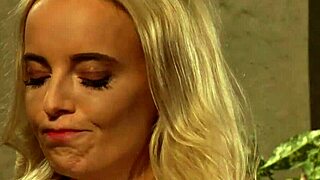 Curvy Blonde Lesbian Mistress Moans And Orgasms From Big Strapon Fingering