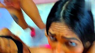 pov face fucking three hot girls with sloppy blowjobs and spitting domination