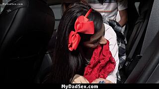 My stepdaddy visits home and spends time with me