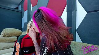 the football game was about to start but the friendly and naughty stepsisters sucked each other to relieve the tension