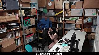 lp officer catches teen redhanded and punishes her