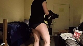 Whoa, caught this busty milf on hidden cam! Can you believe her curvy body?