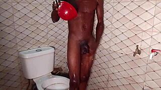 Ebony woman in full movie with friends.