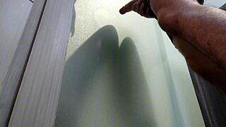 I grabbed my perverted roommate and he fucked me hard in the shower.