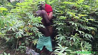 our first sex experiment with course mate in bush i loves it