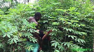 our first sex experiment with course mate in bush i loves it