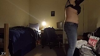 Whoa, caught this busty milf on hidden cam! Can you believe her curvy body?
