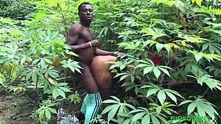 our first sex experiment with course mate in bush i loves it