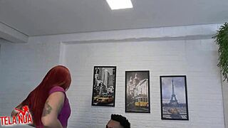 Brazilian teen amateur gets cumshot facial after gym sex in uniform