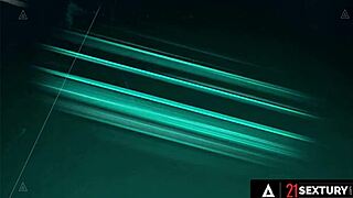 Shalina Devine gets big tits covered in cum after intense DP