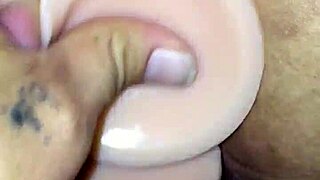 Hot BBW Latina GF's phat ass fucked hard by BF with big dildo!