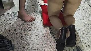 with my step-cousin filming homemade porn when alone at home