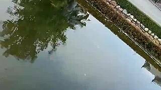 45 year old busty mom gets fucked in missionary with creampie