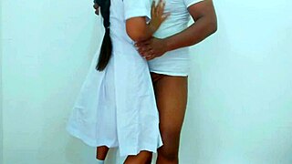 Watch this cute couple fuck hard after school!