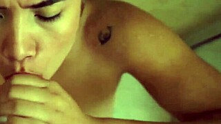 latina teen pov cumshot in shower facial?