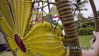 i banged petite spinner in leggings with huge dick doggystyle pov