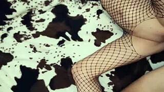 anal with my milf secretary in stockings and creampie