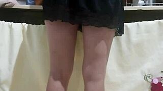 Maid in Tight Shorts Excites Me with Her Hot Ass