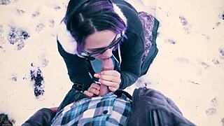 Yukina Saeki throats her man in chunky lingerie