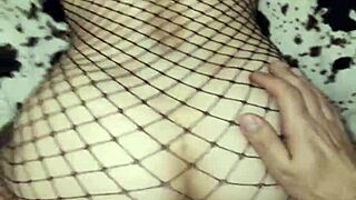 anal with my milf secretary in stockings and creampie