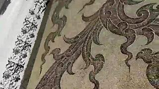 45 year old busty mom gets fucked in missionary with creampie