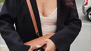 rossy ebony tries on sexy clothes and ends up having fun online