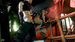 Lil Materia thief gives handjob in fantasy burglar roleplay