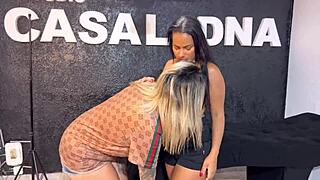 São Paulo Vs Flamengo In That Delicious Way. On Top With Wet Pussy Dripping On Her Pussy Pushing Cumming A Lot.