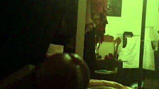 Big cock shemale jerks off in solo session