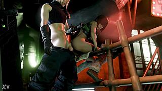 Lil Materia thief gives handjob in fantasy burglar roleplay