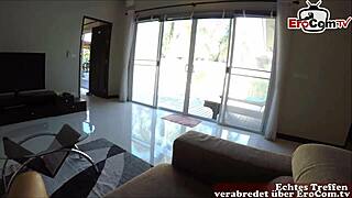 Hey, check out this cute blonde teen getting fucked on holiday POV