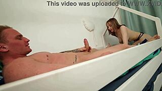 College Babe Pays Rent with Rough Fucking, Riding, and Moaning Orgasms in Quickie