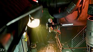 Lil Materia thief gives handjob in fantasy burglar roleplay