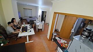 Maid On Flip Flops Receives Internal Cumshot