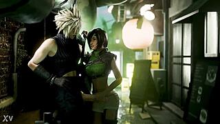 Lil Materia thief gives handjob in fantasy burglar roleplay