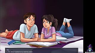 Mia's Intense First Big Dick in Summertime Saga