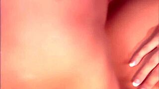 Lezley Zen in stockings gets anal railed on bed