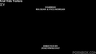 Ria sunn sucks big black cock in outdoor casting