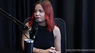 best moments of bruna ferrari in preliminares podcast with bia hot - part 1.