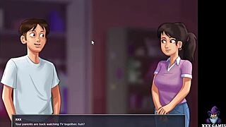 Mia's Intense First Big Dick in Summertime Saga