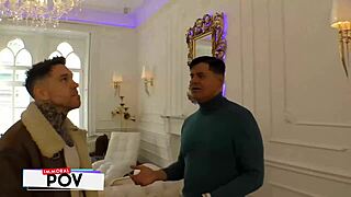 double teaming ukrainian supermodel josephine in the new condo